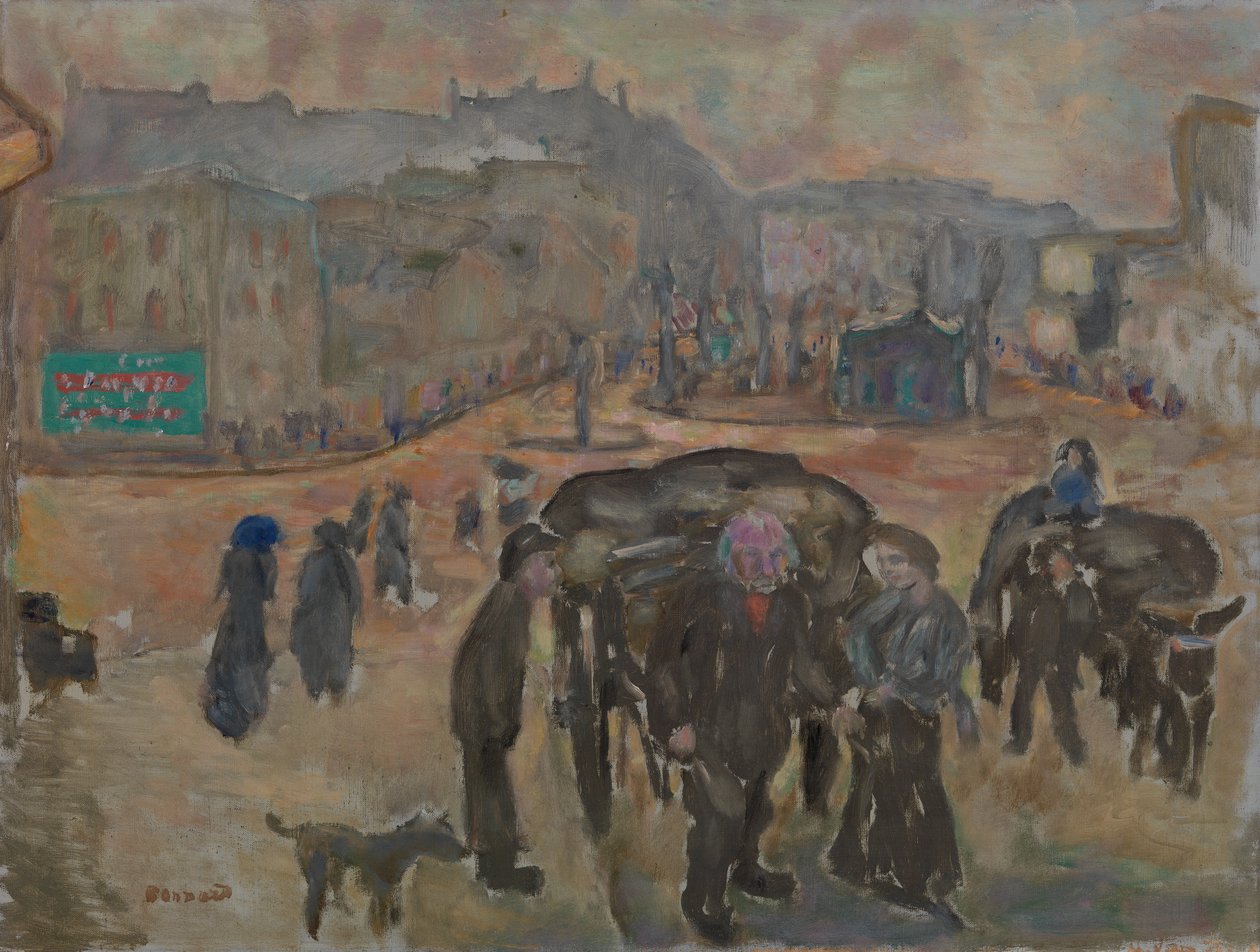 Street Scene (olja på duk) av Pierre Bonnard