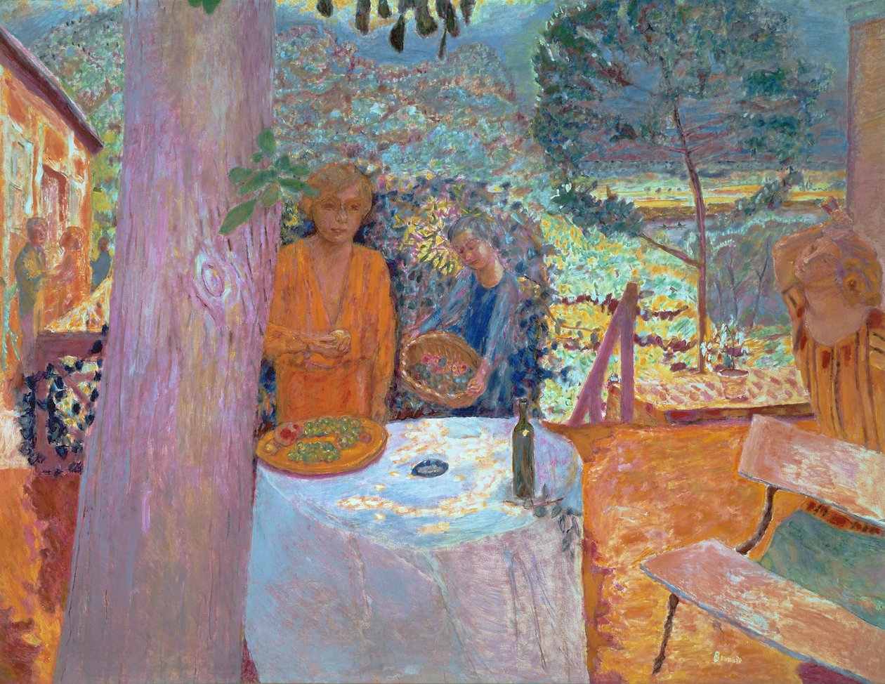 Terrass i Vernon, 1920-39 av Pierre Bonnard