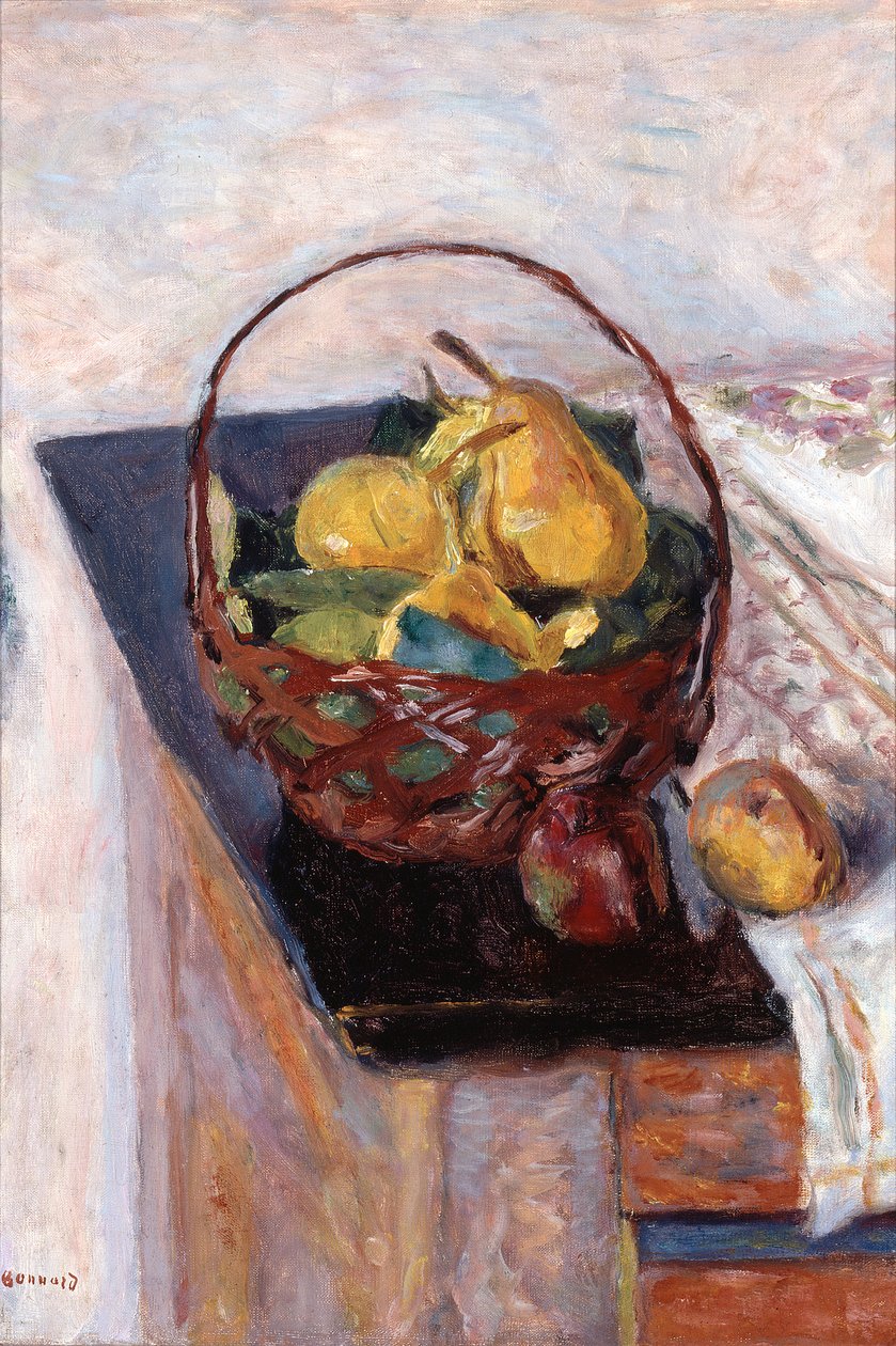 Korgen med frukt av Pierre Bonnard