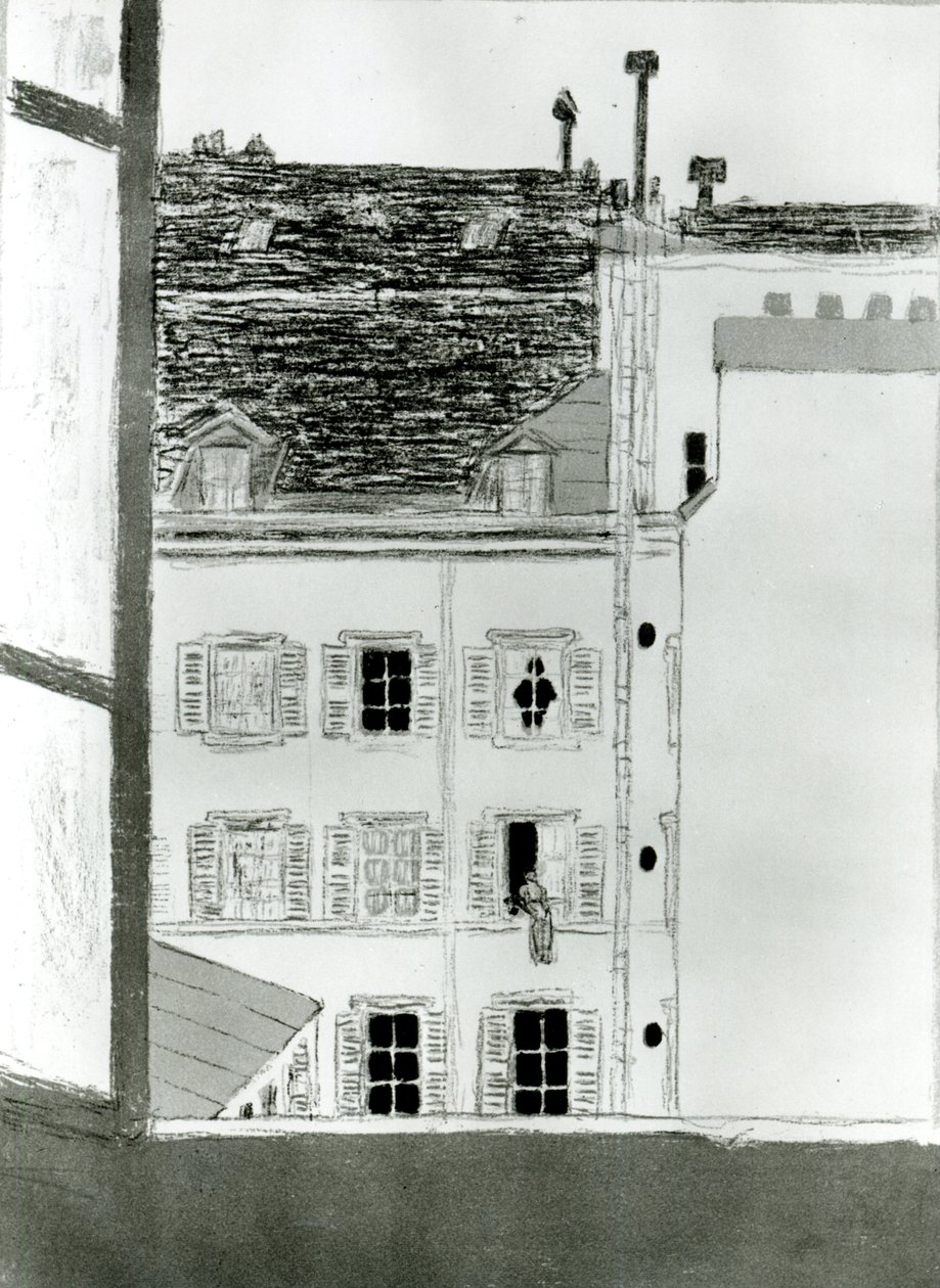 Huset på innergården av Pierre Bonnard
