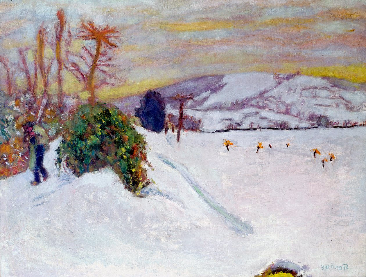 Snön i Dauphine, 1910 av Pierre Bonnard