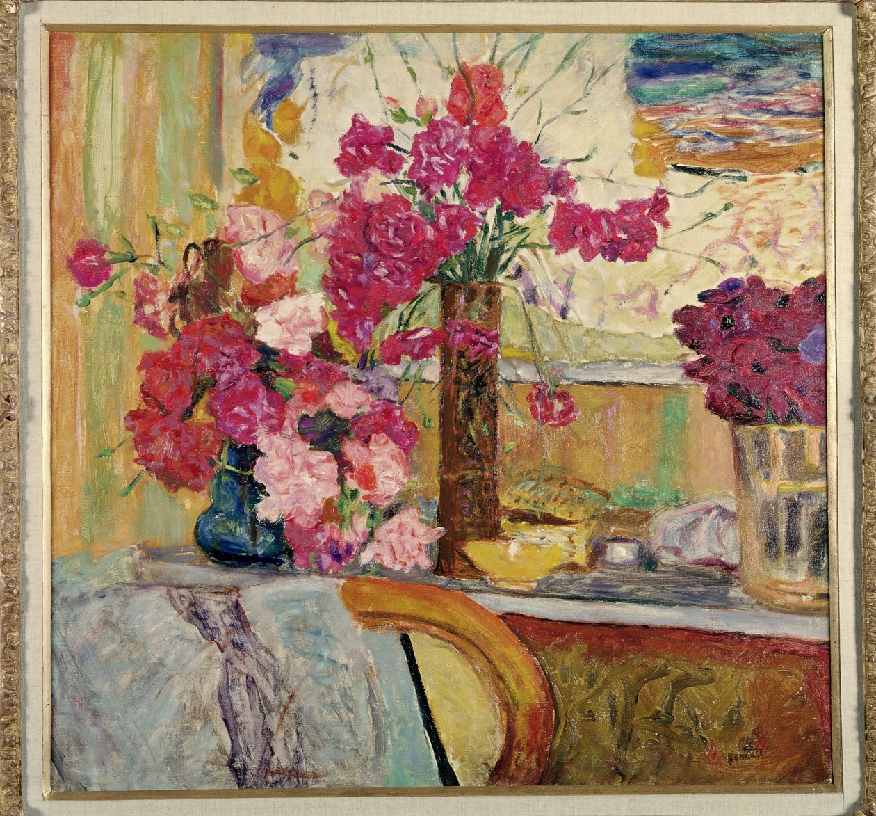 Tre buketter av Pierre Bonnard