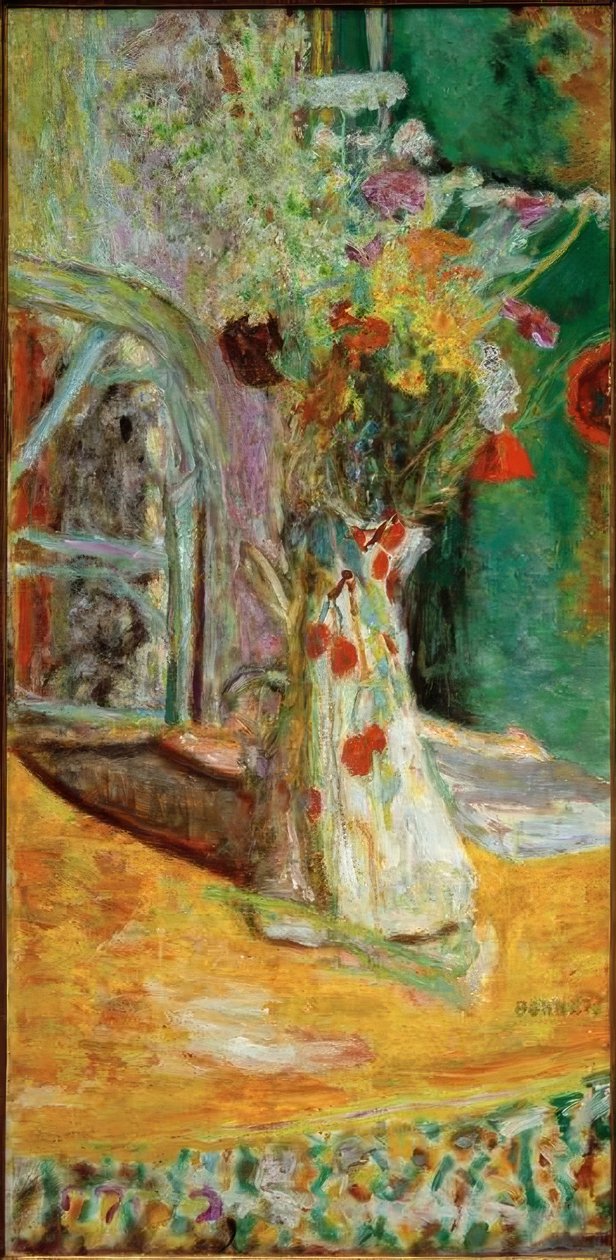 Vas med blommor av Pierre Bonnard