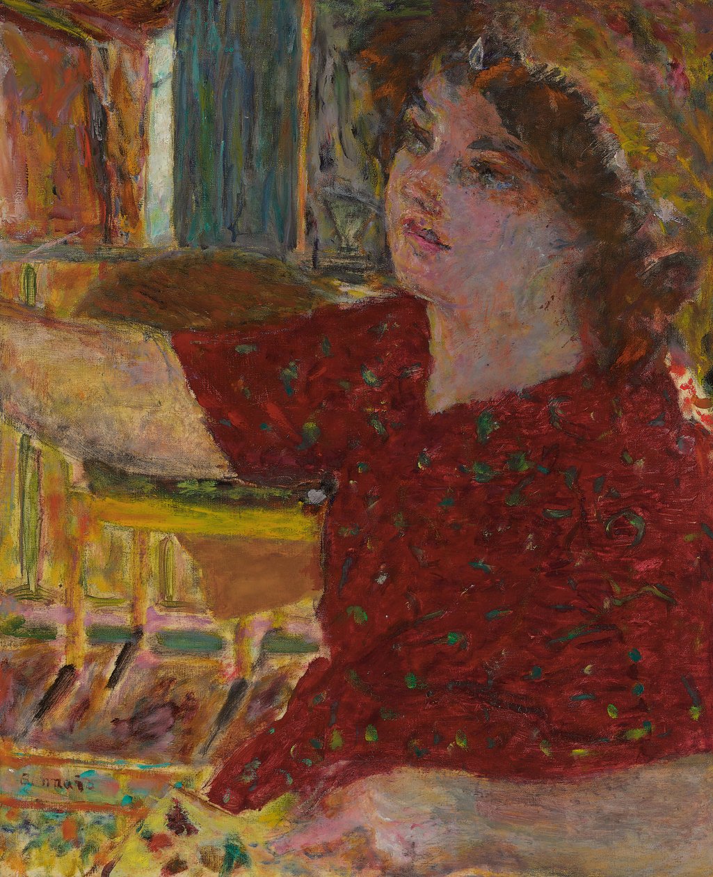 Målning för ung kvinna; Målning för ung kvinna av Pierre Bonnard