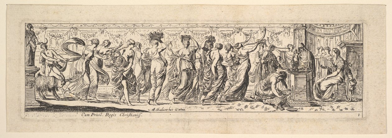 Bacchanal, 1615–42. av Pierre Brebiette