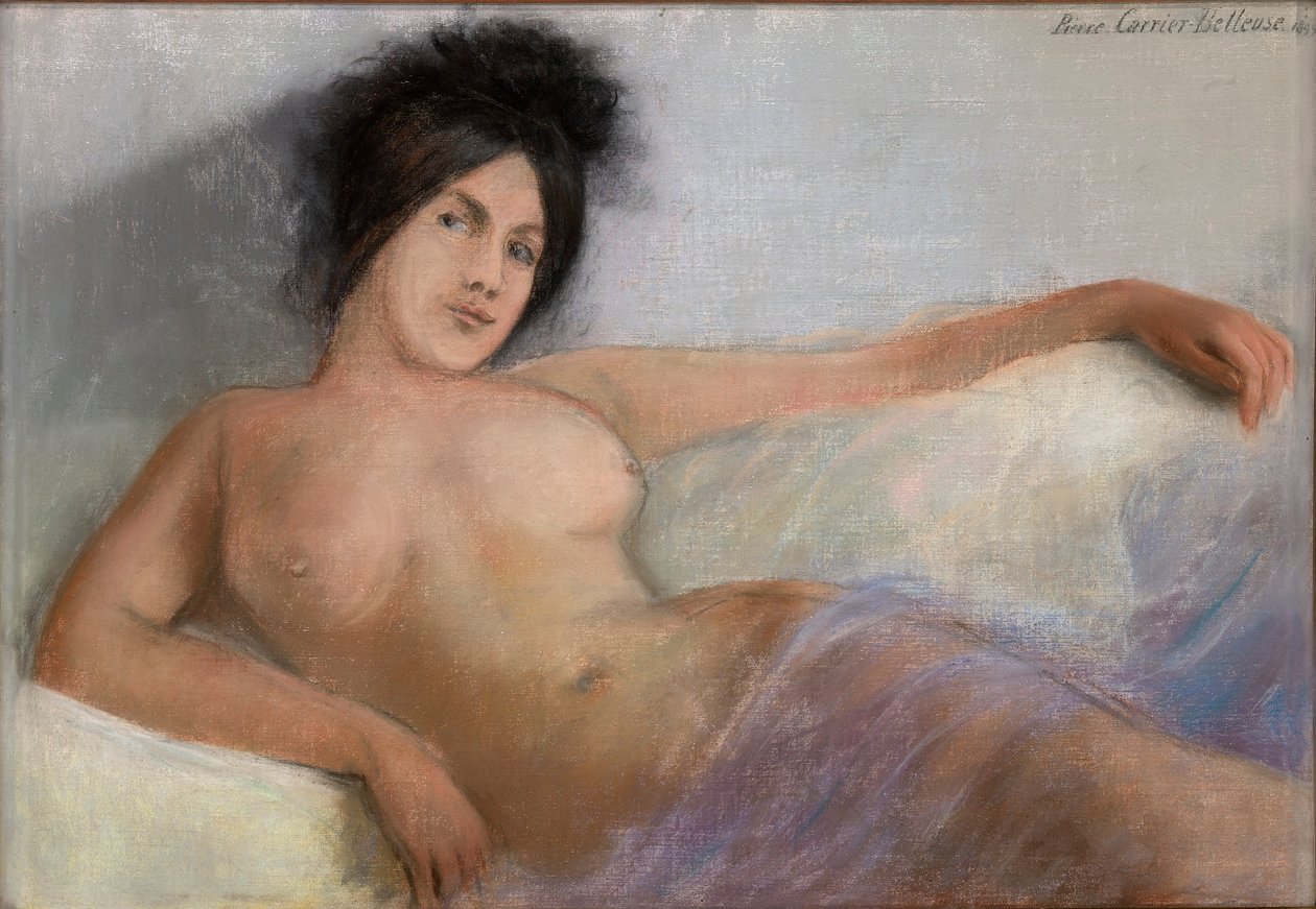 Liggande modell av Pierre Carrier Belleuse