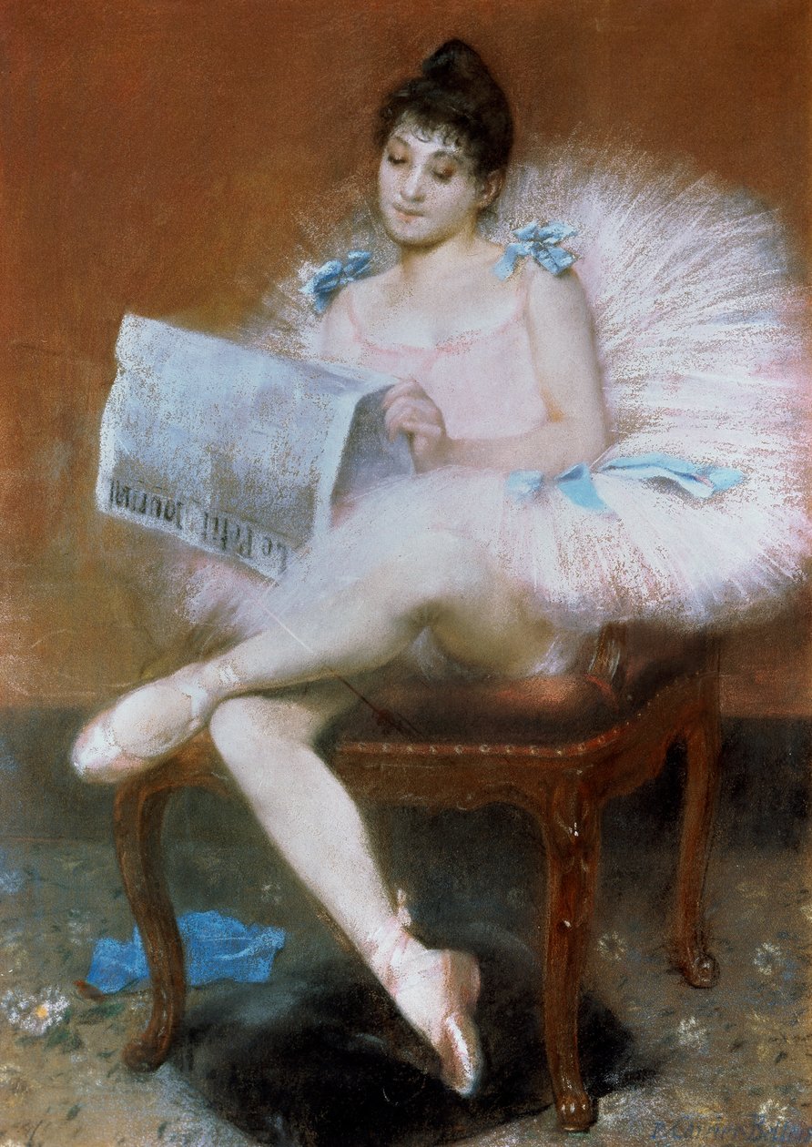 Sittande balettdansös, 1890. av Pierre Carrier Belleuse