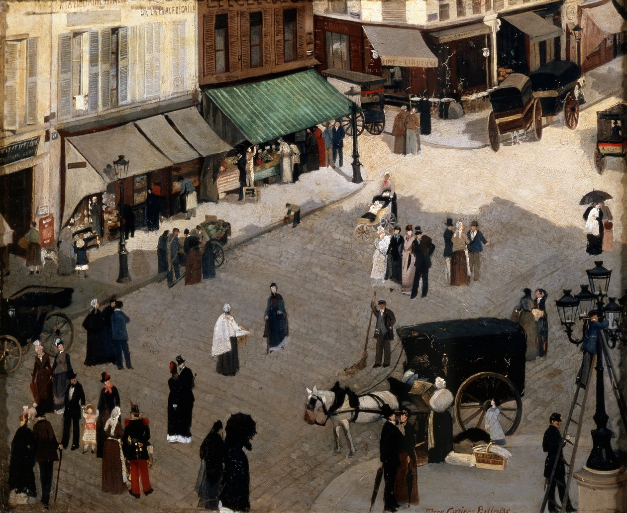 Place Pigalle i Paris, 1880-talet. av Pierre Carrier Belleuse