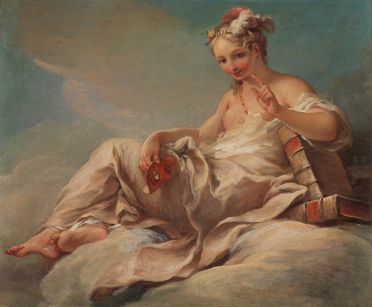 Komedi, ca. 1736. av Pierre Charles Tremolieres