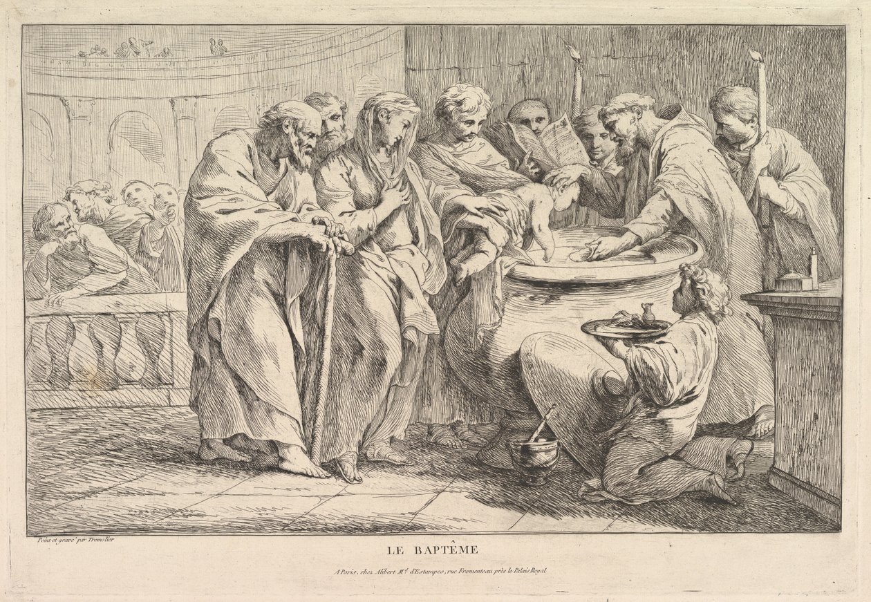 Dopet, ca. 1734. av Pierre Charles Tremolieres