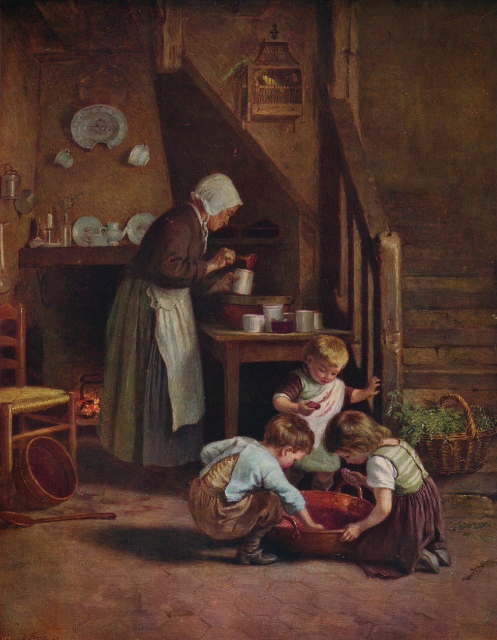 Making Jam, 1880, c1915 av Pierre Edouard Frere