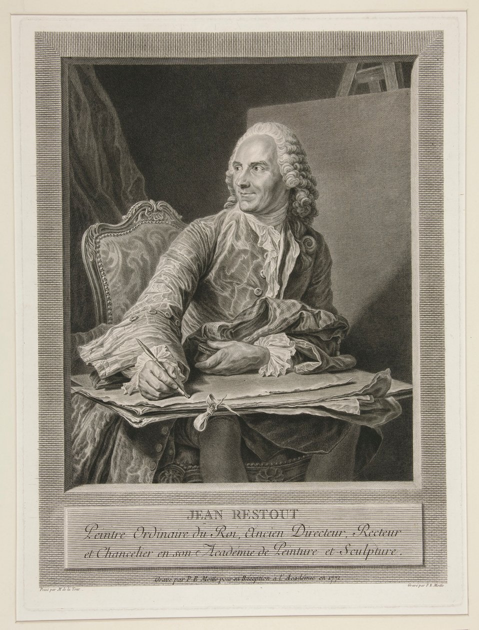 Jean Restout den yngre av Pierre Etienne Moitte