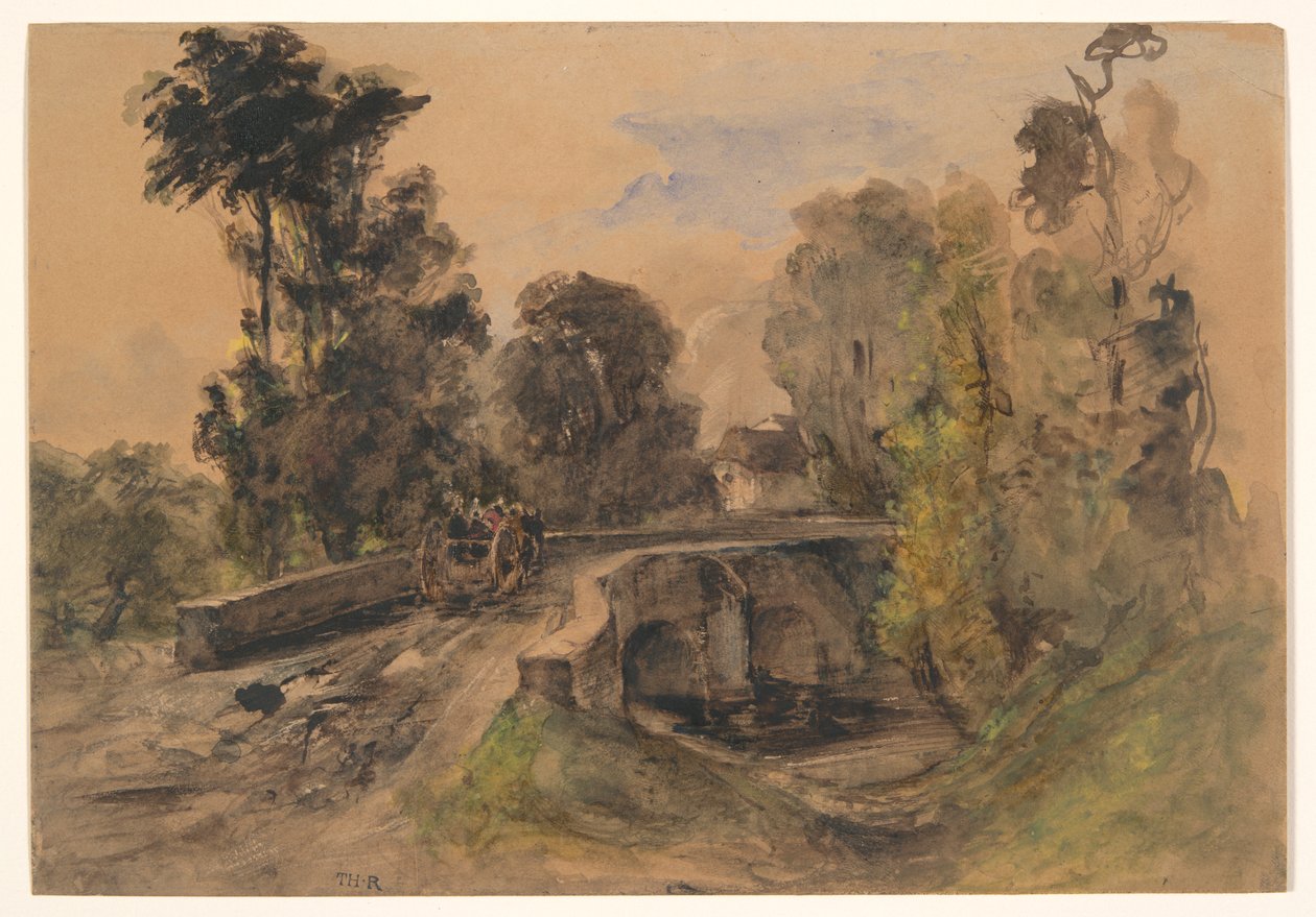 Stenbron av Pierre Etienne Theodore Rousseau