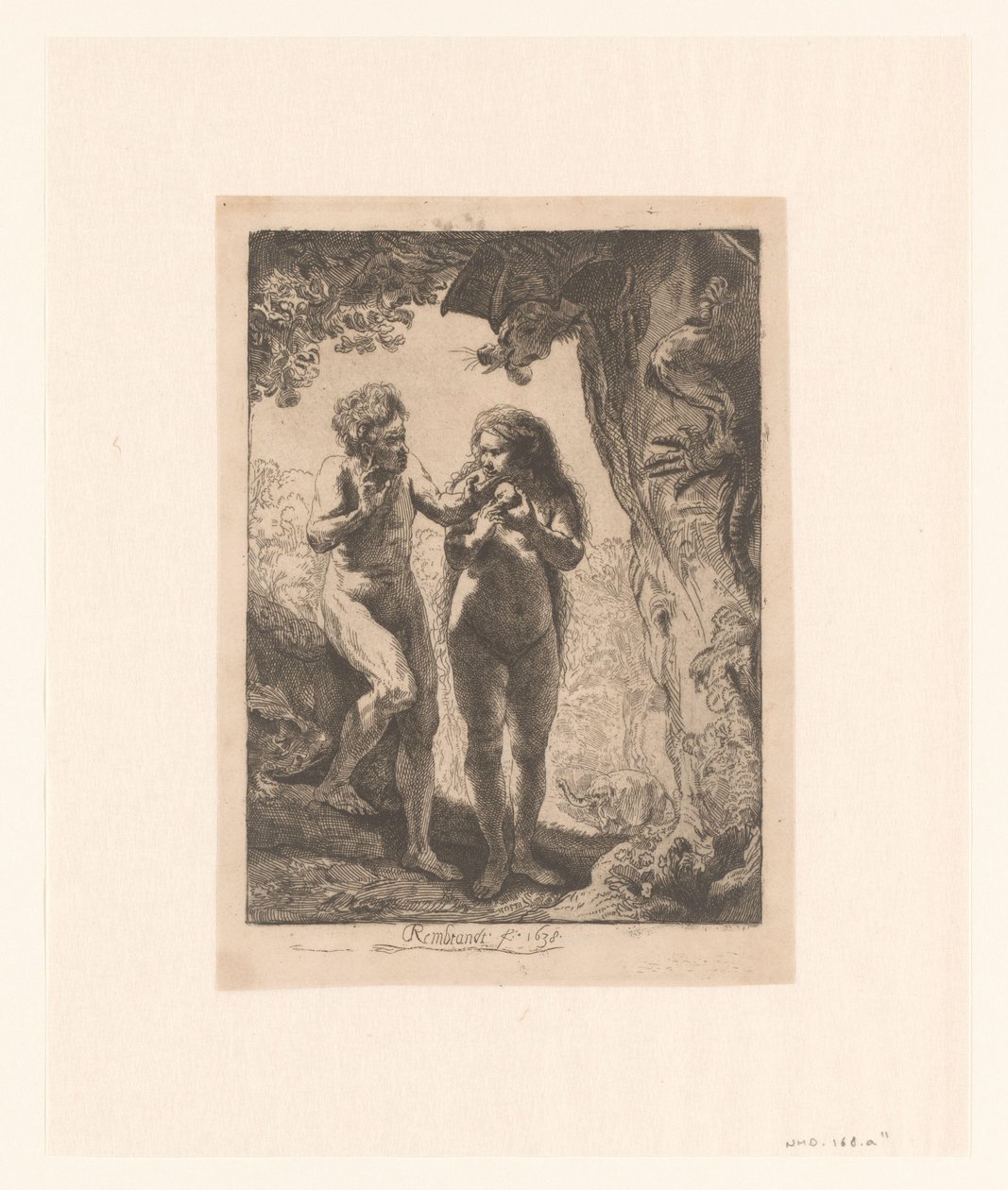 Adam och Eva av Pierre François Basan