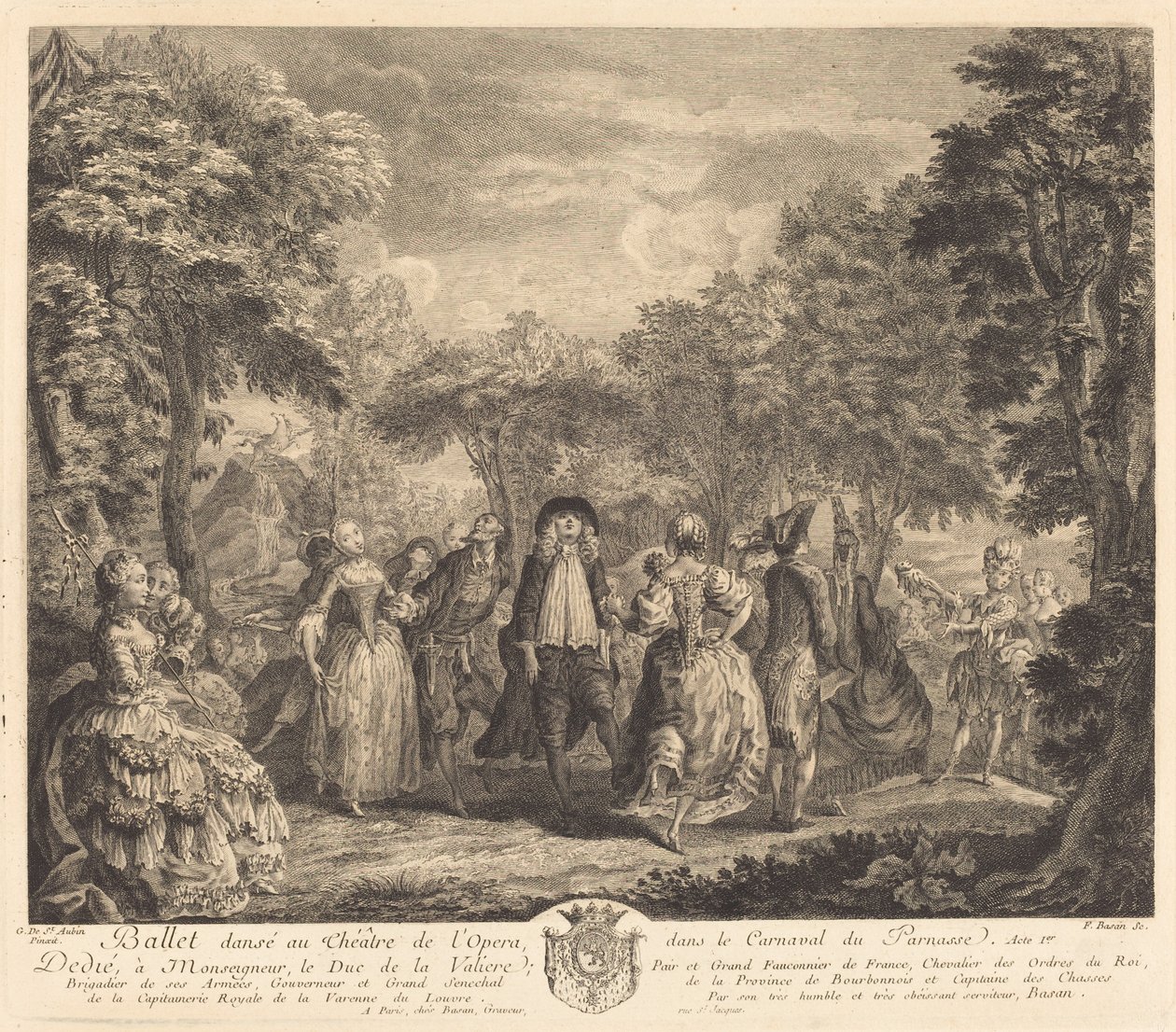 Balett på Operan, 1761. av Pierre François Basan