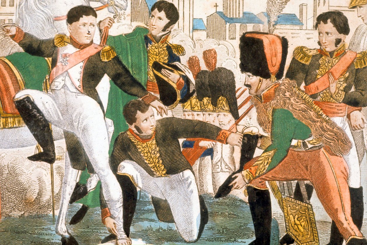 Napoleon I sårad i Ratisbonne (1809) av Pierre Gautherot