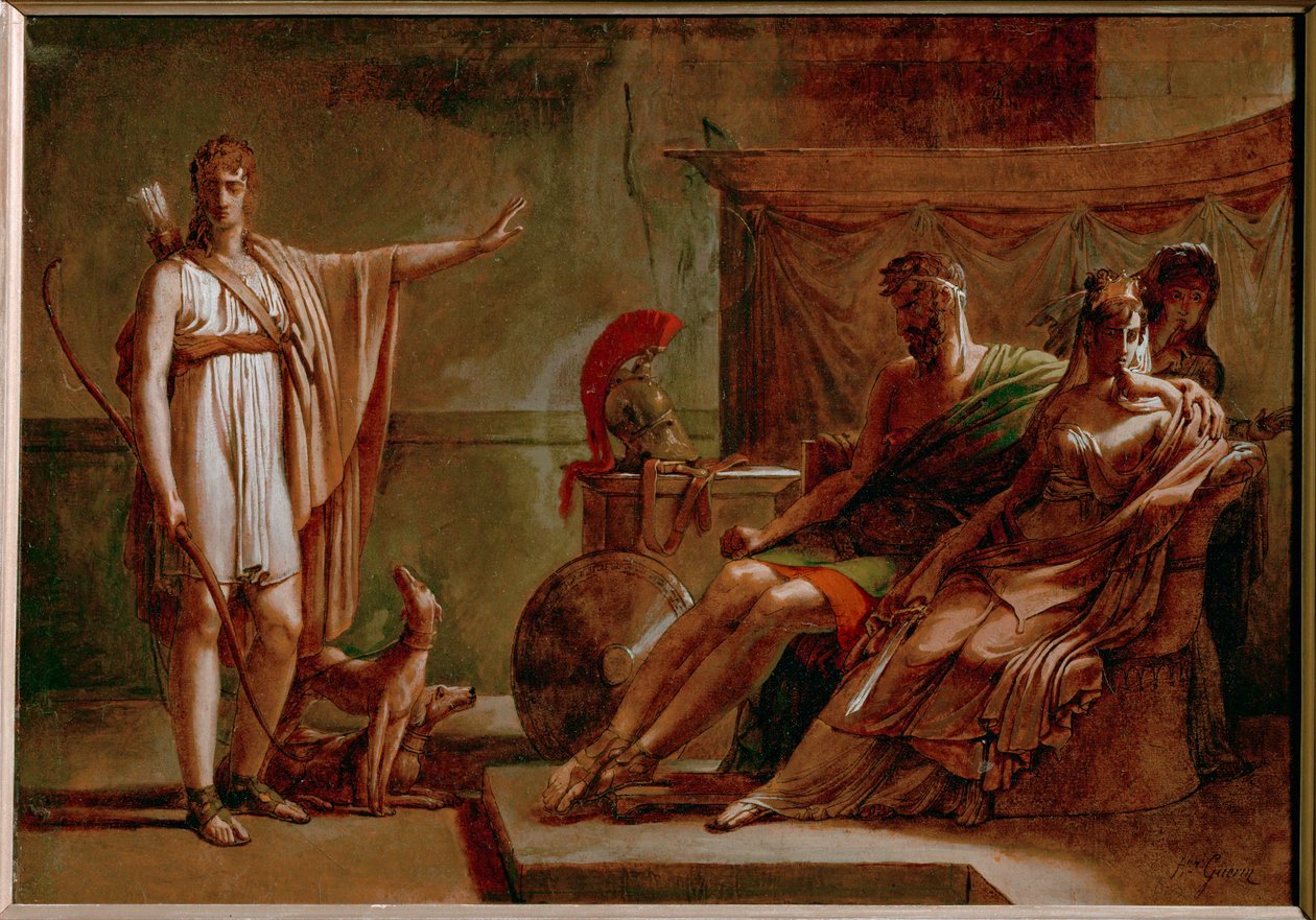 Phaedra and Hyppolyte, sketch … av Pierre Guérin