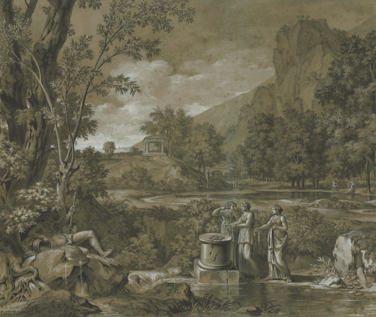 Klassiskt landskap, 1779. av Pierre Henri de Valenciennes