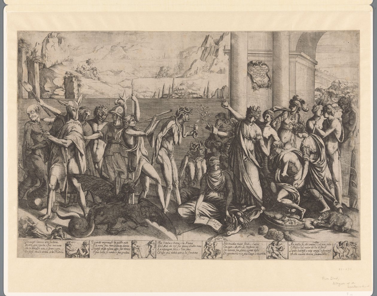 Allegori av skulptur av Pierre II Biard