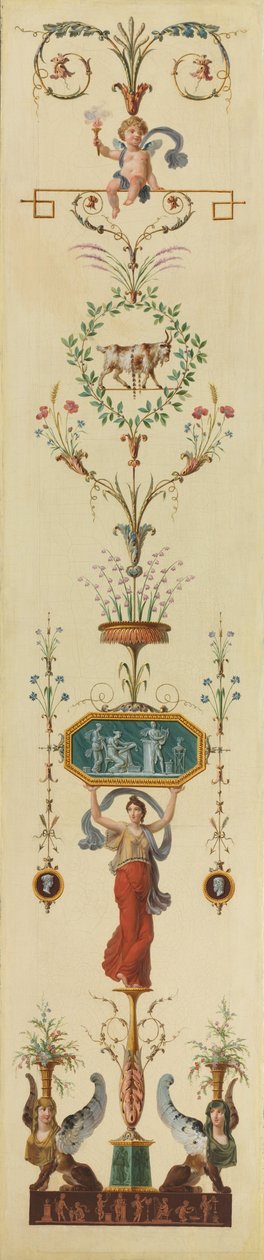 Dekorativ panel av Pierre II Rousseau