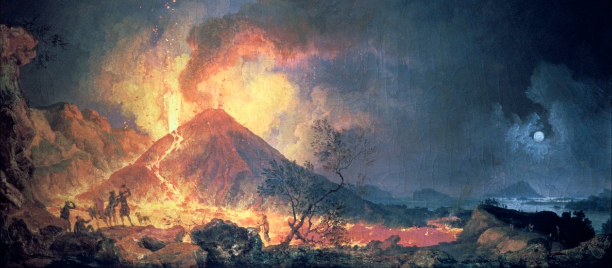 Vesuvius utbrott, 1770-talet. av Pierre Jacques Volaire