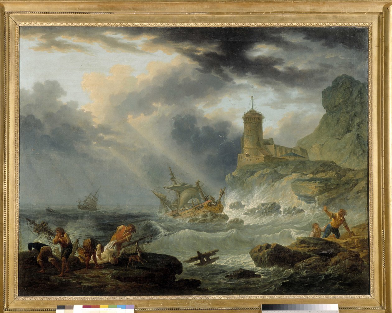 Skeppsbrottet av Pierre Joseph Wallaert