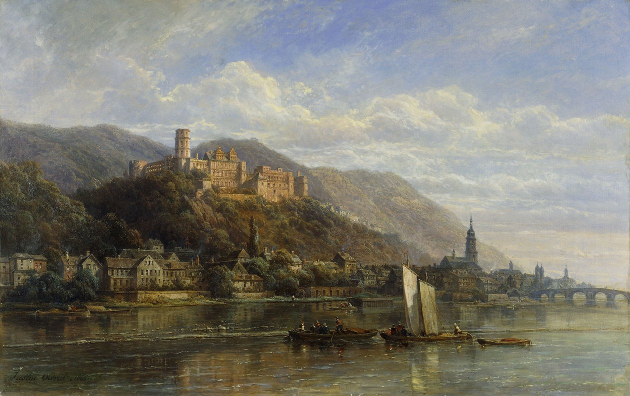 Heidelberg, 1866 av Pierre Justin Ouvrie