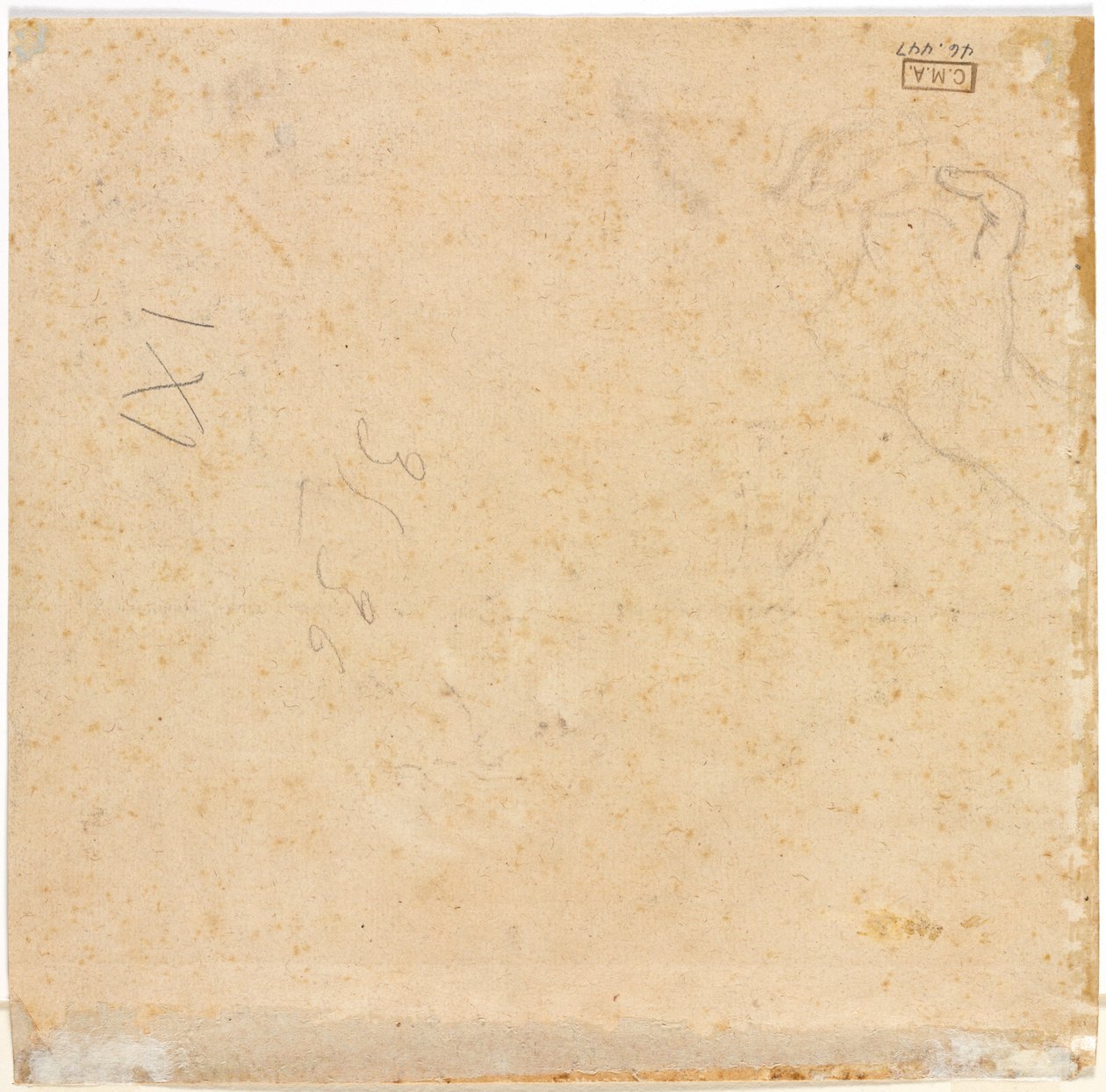 Sketch of a Hand a tergo, 1700-tal. av Pierre Lenfant