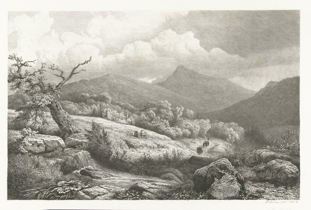 Kyrkogården i Baden-Baden av Pierre Louis Dubourcq