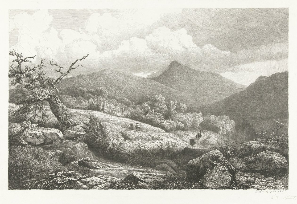 Kyrkogården i Baden-Baden av Pierre Louis Dubourcq