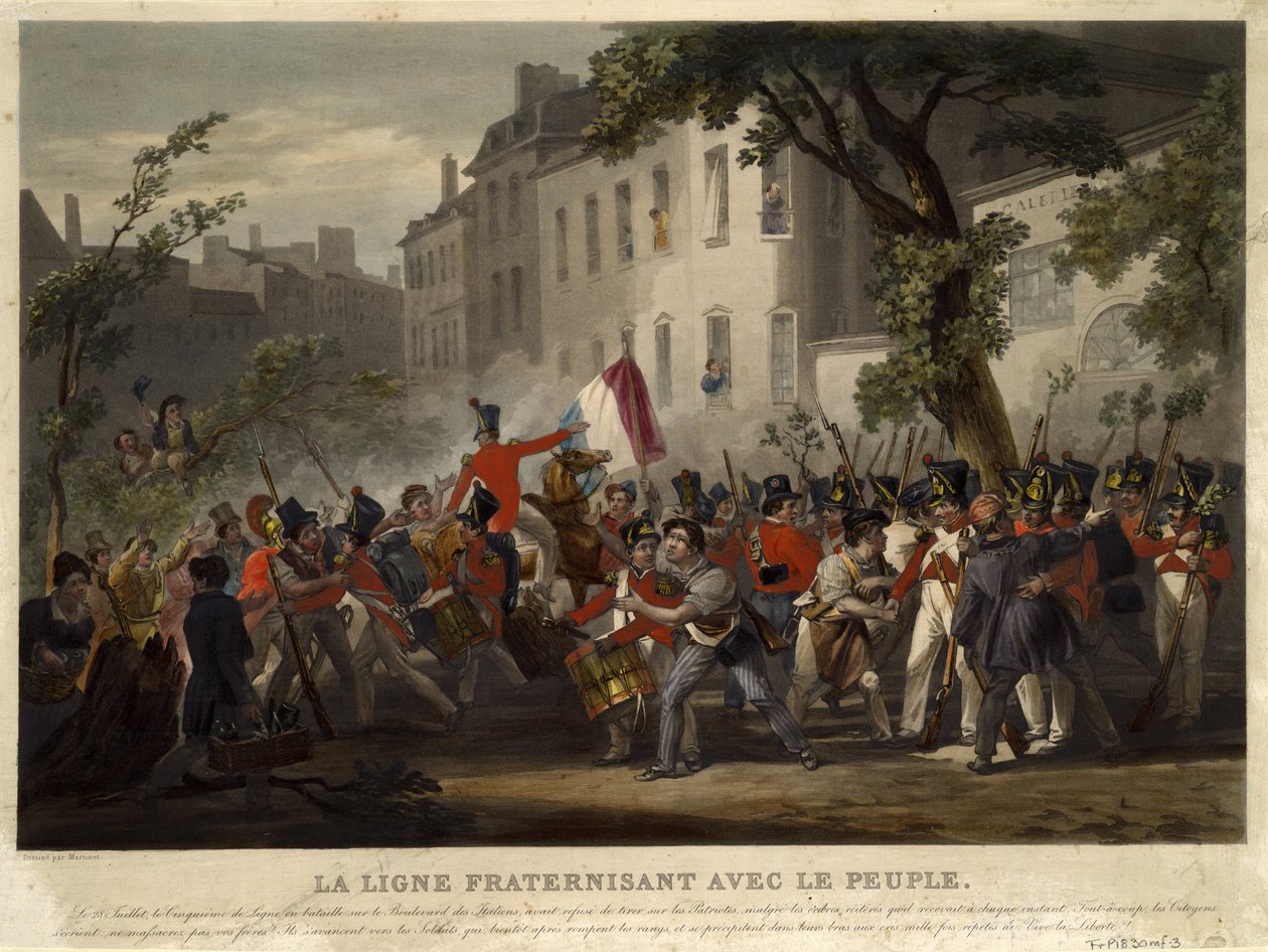 Julirevolutionen 1830, 1830 av Pierre Martinet