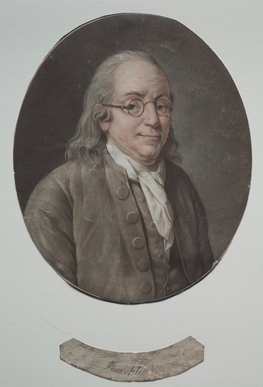 Benjamin Franklin av Pierre Michel Alix