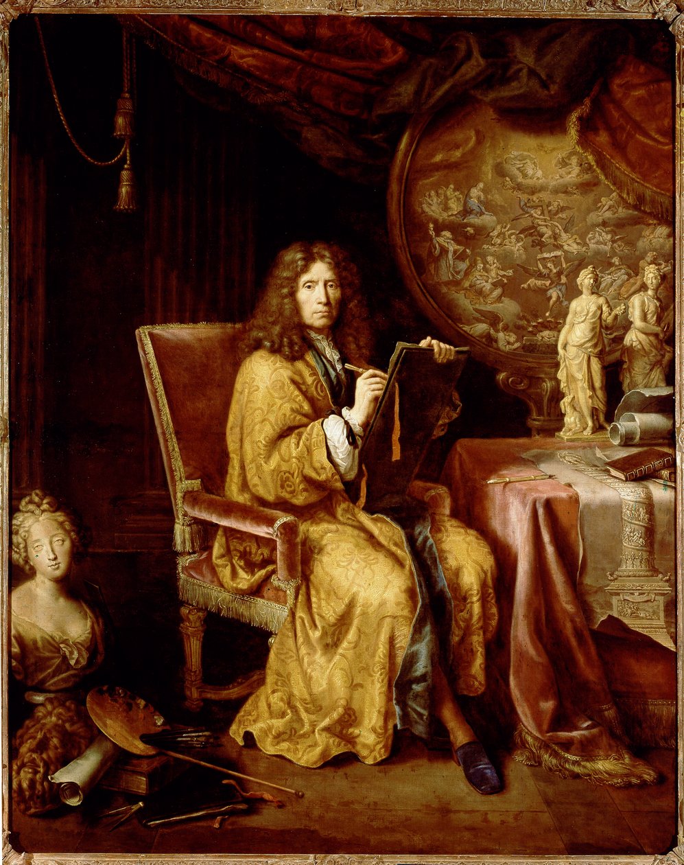 Självporträtt (olja på duk av Pierre Mignard