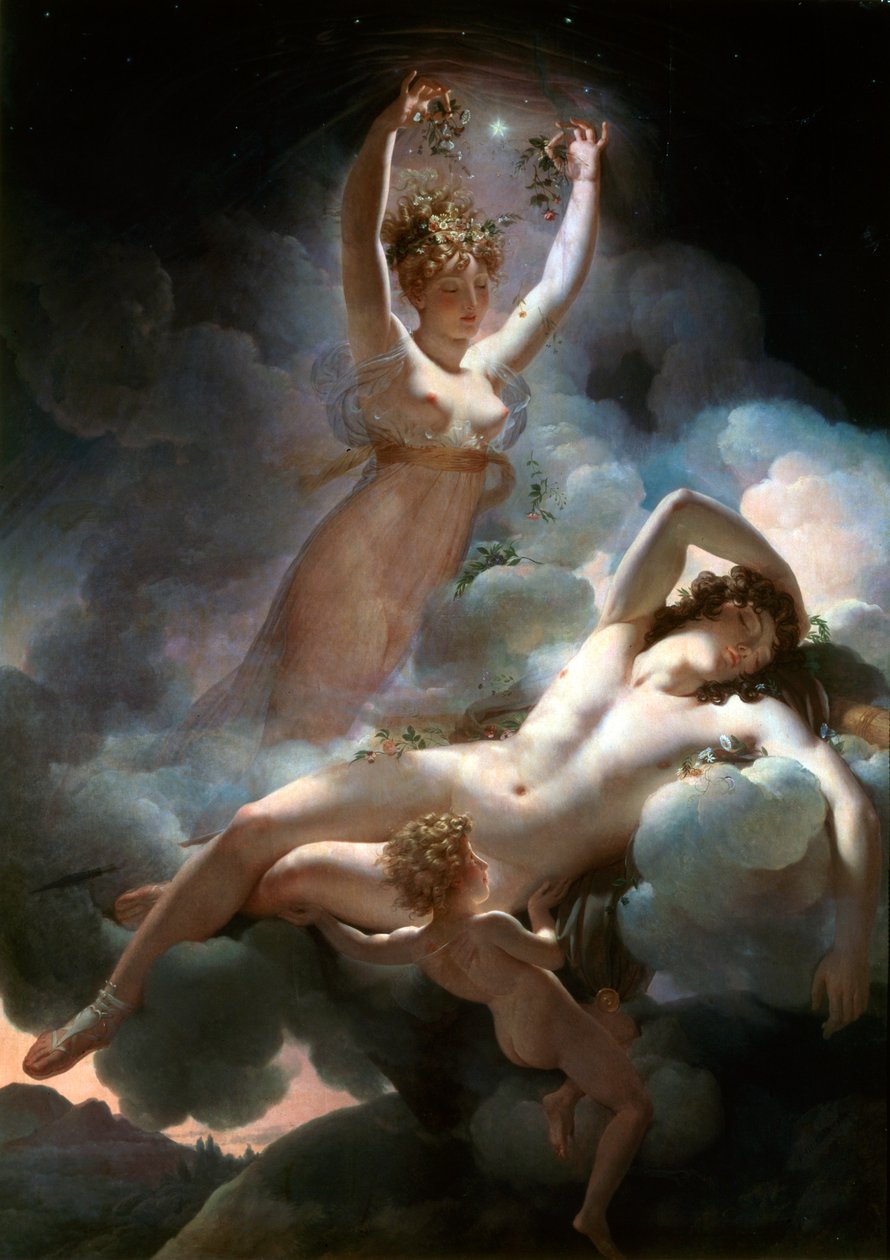Aurora och Cephalus, 1811. av Pierre Narcisse Guerin