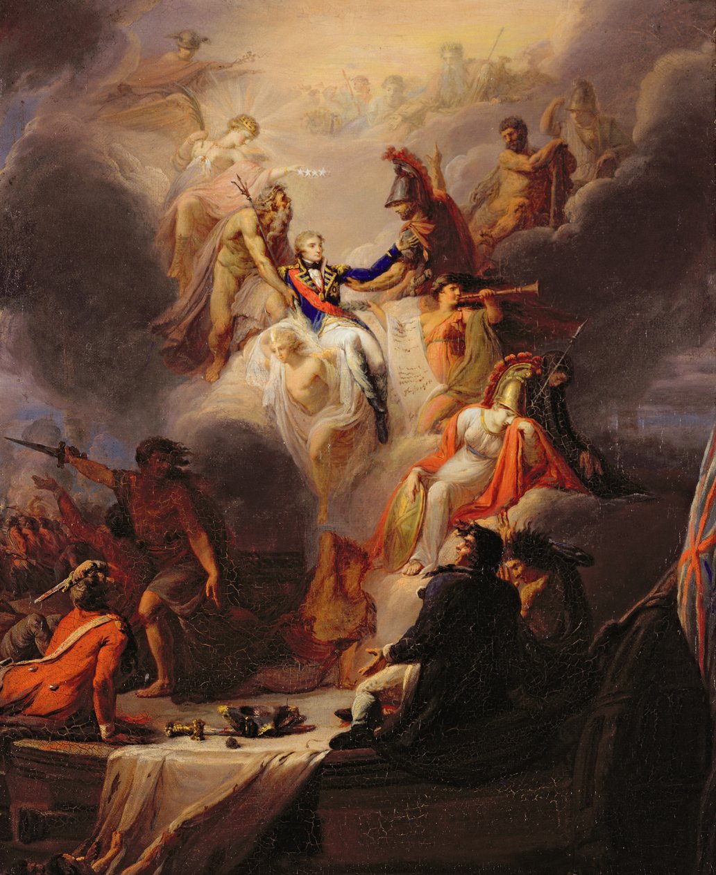 Apotheosis of Nelson (olja på duk) av Pierre Nicolas Legrand