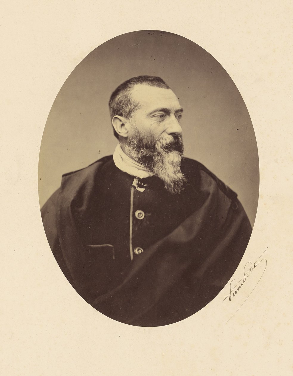 [Porträtt av Jean-Baptiste Alphonse Karr] av Pierre Petit