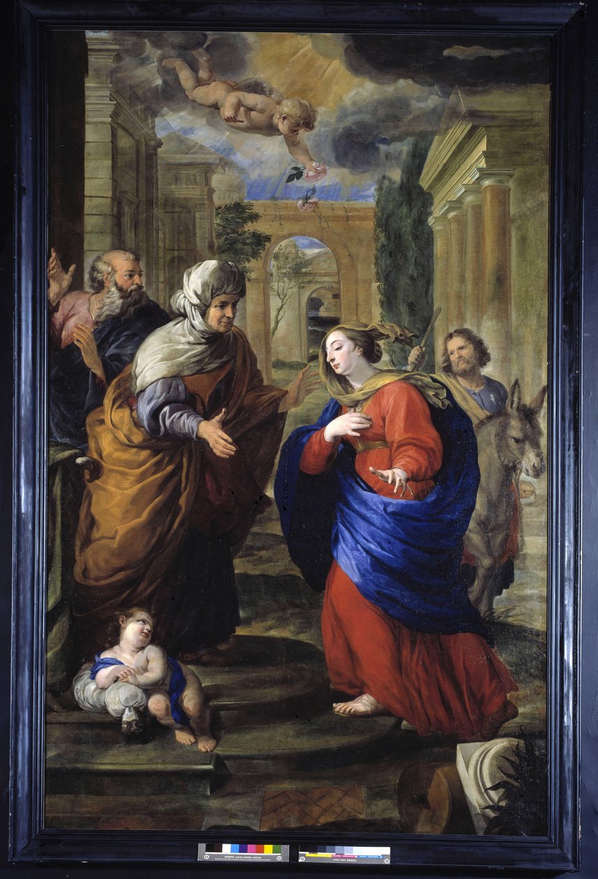 The Visitation (olja på duk) av Pierre Puget