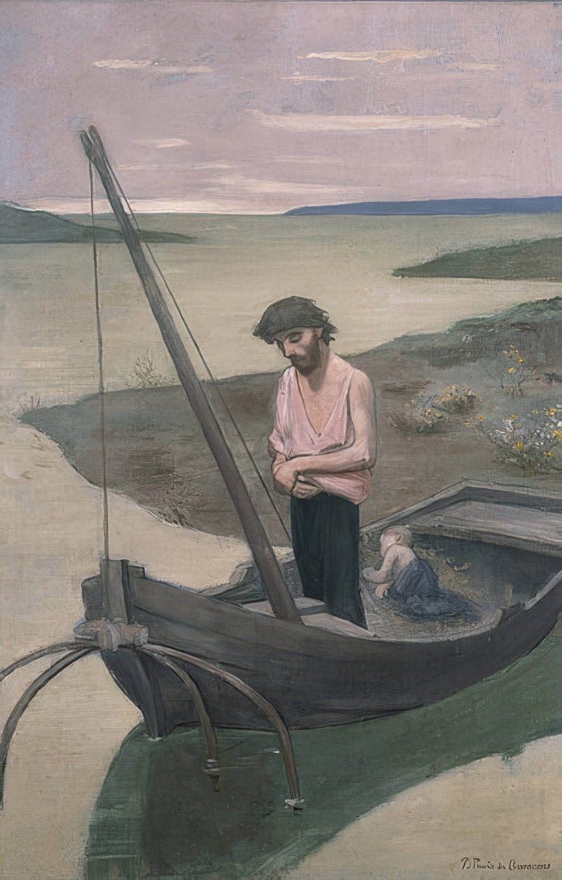Den stackars fiskaren. Omkring 1887-92 av Pierre Puvis de Chavannes