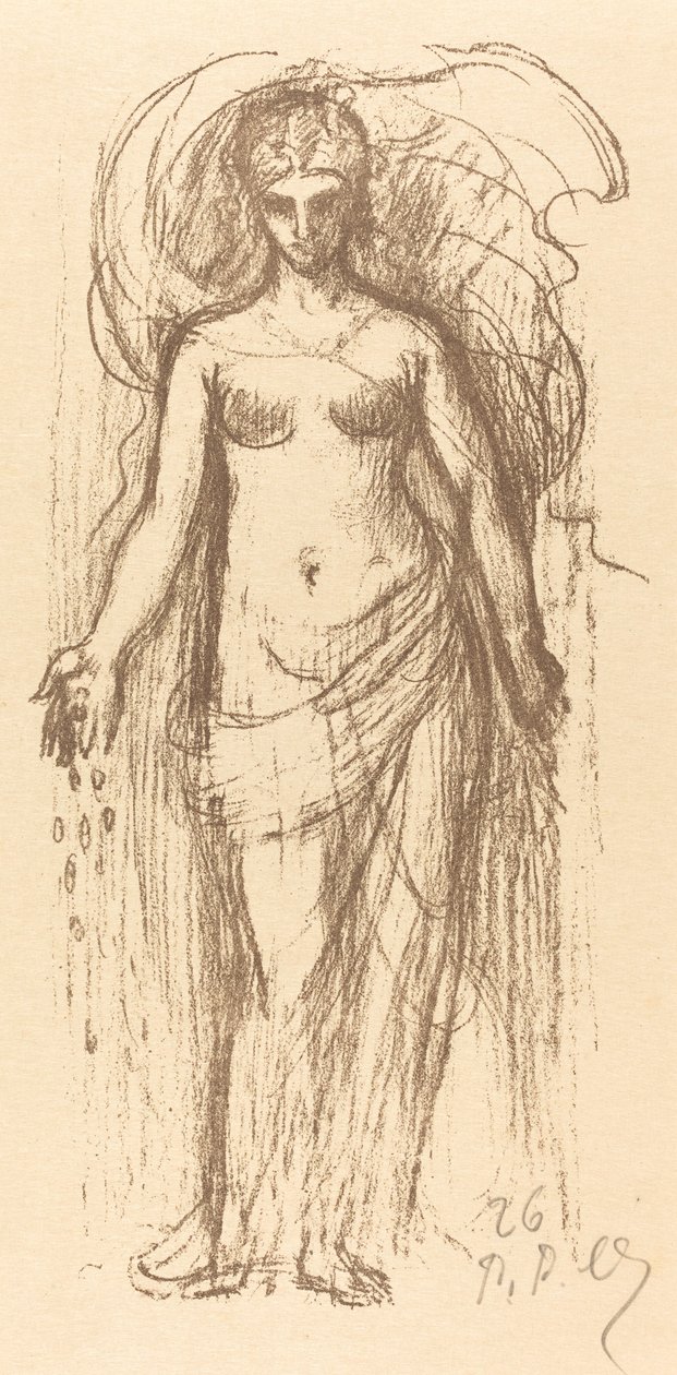 Studie av en kvinna (överflöd) av Pierre Puvis de Chavannes
