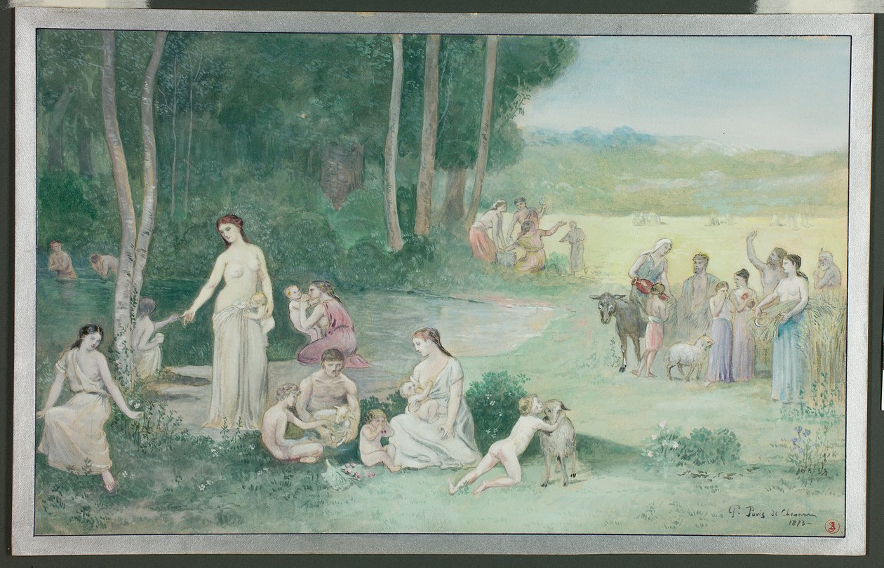Sommar av Pierre Puvis de Chavannes