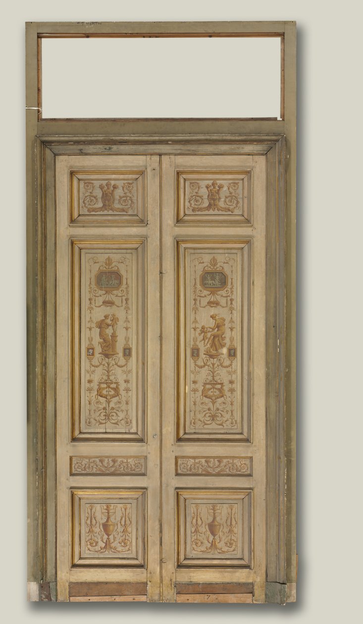 Dubbelbladiga dörrar, 1790-tal. av Pierre Rousseau