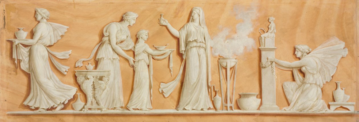 Överdörrsmålning, 1790-tal. av Pierre Rousseau