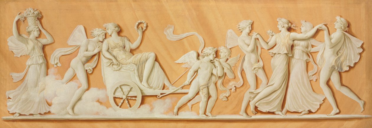 Överdörrsmålning, 1790-tal. av Pierre Rousseau