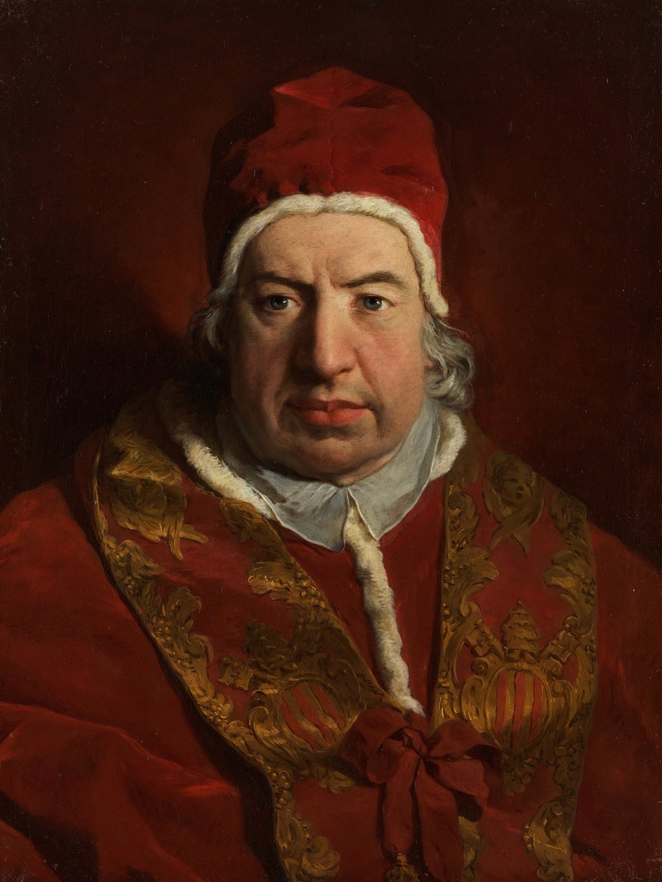 Påven Benedikt XIV Prospero Lambertini, 1675-1758, 1746. av Pierre Subleyras