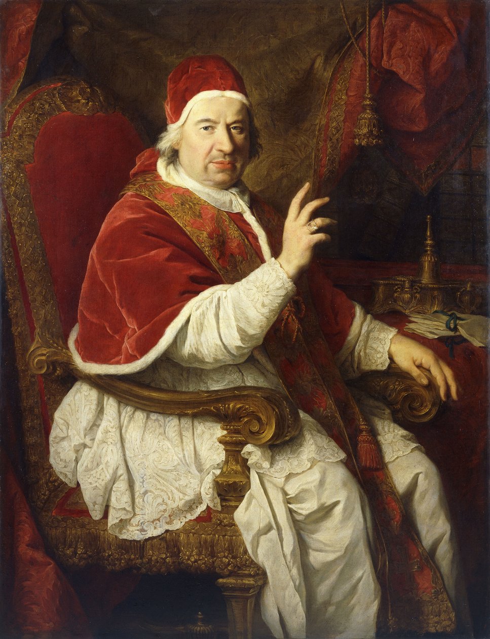 Porträtt av påven Benedikt XIV av Pierre Subleyras