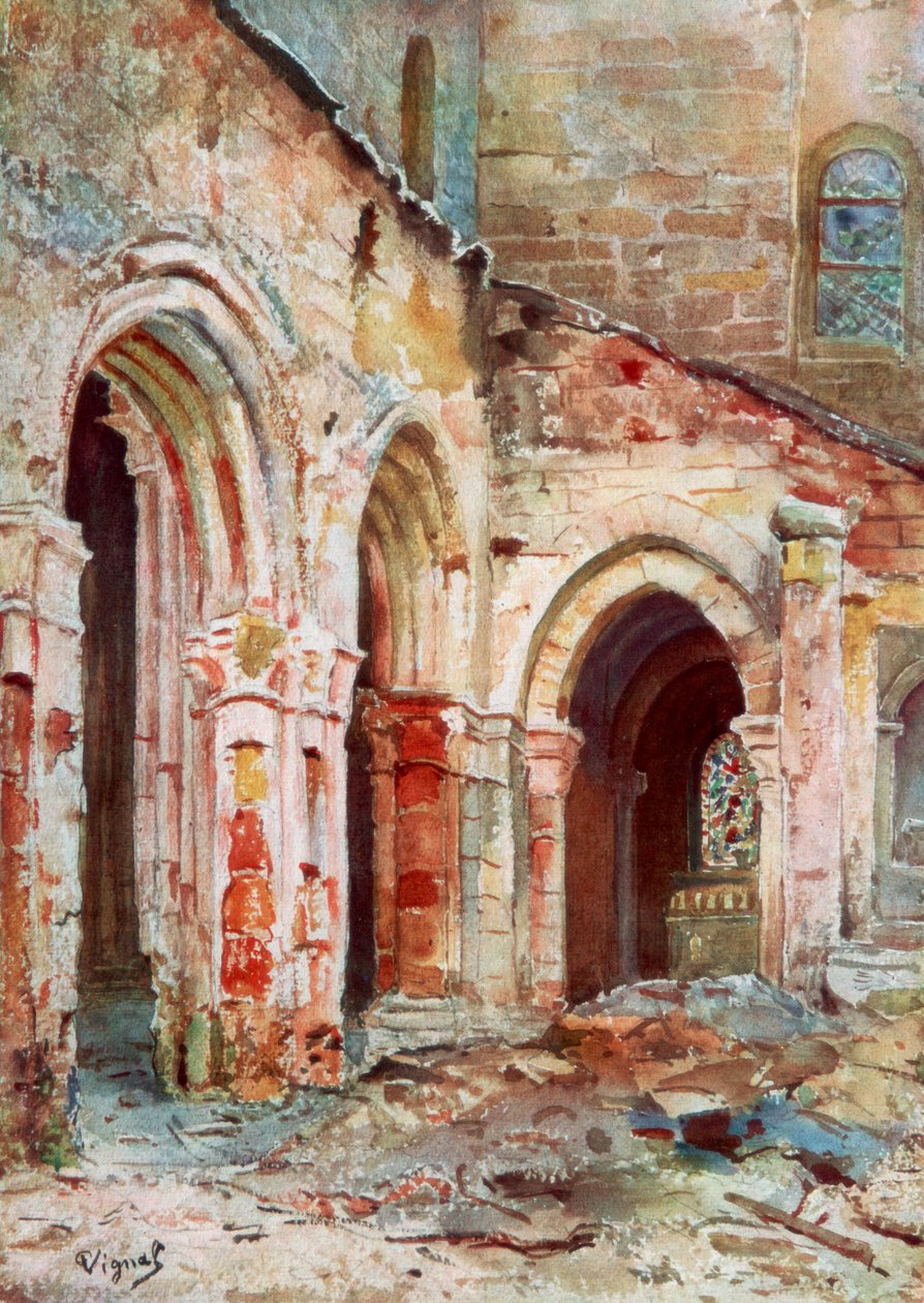 Sermaize-kyrkan, 1914, 1926. av Pierre Vignal