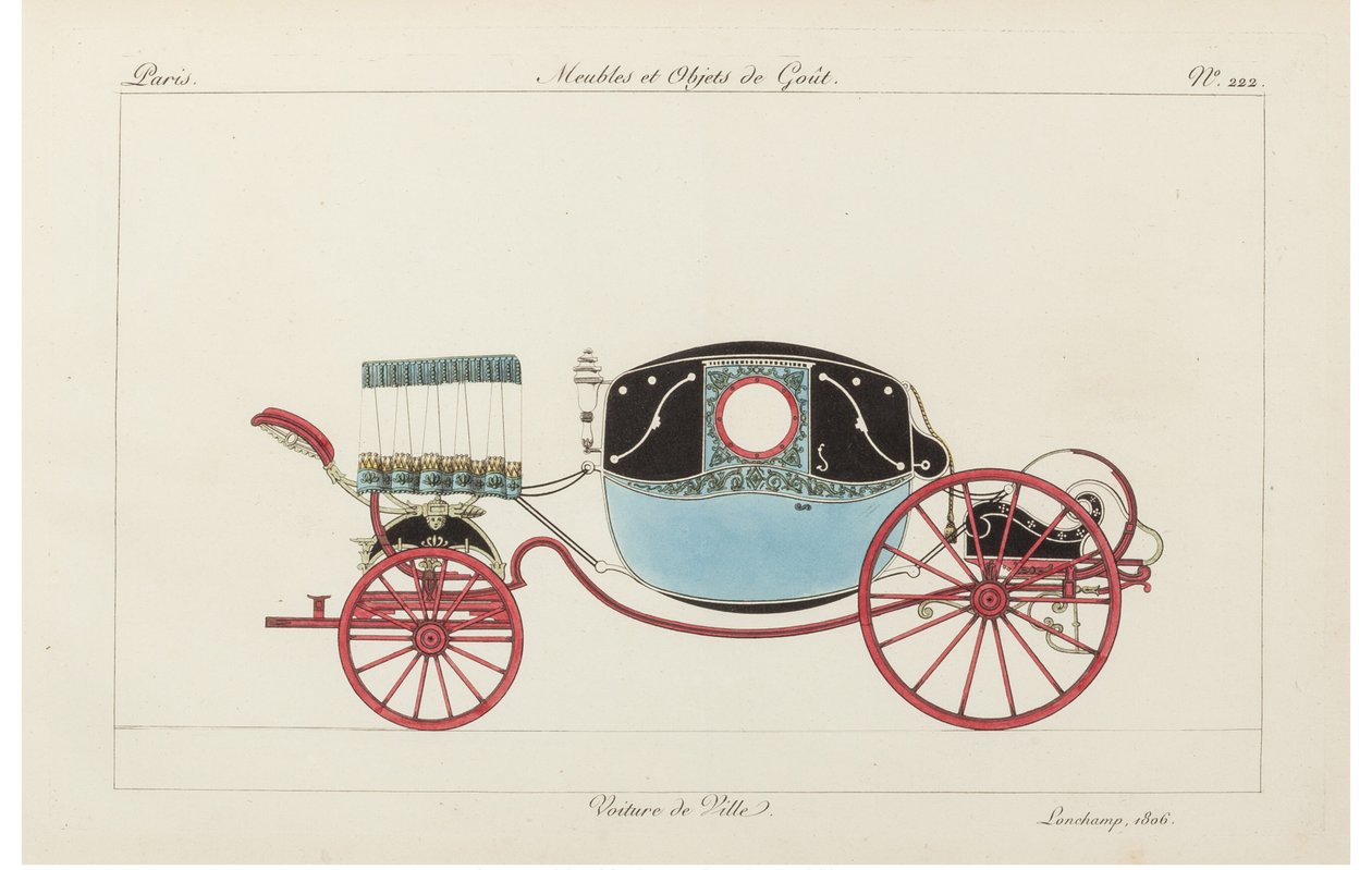 Stadsbil, 1800-tal. av Pierre de La Mesangere