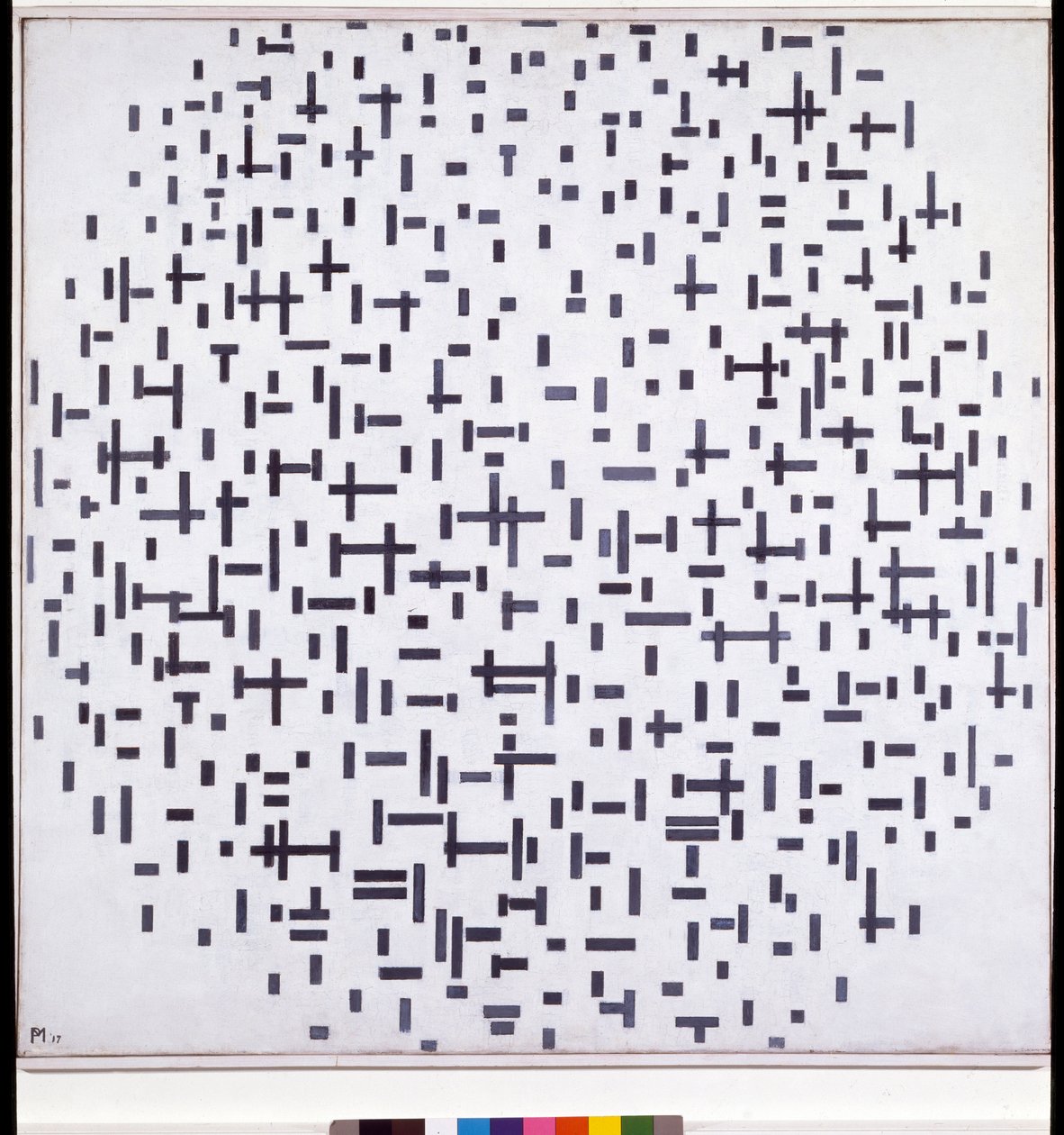 Komposition i svart och vitt av Piet Mondrian