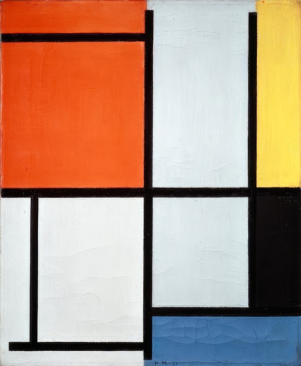 Sammansättning av Piet Mondrian