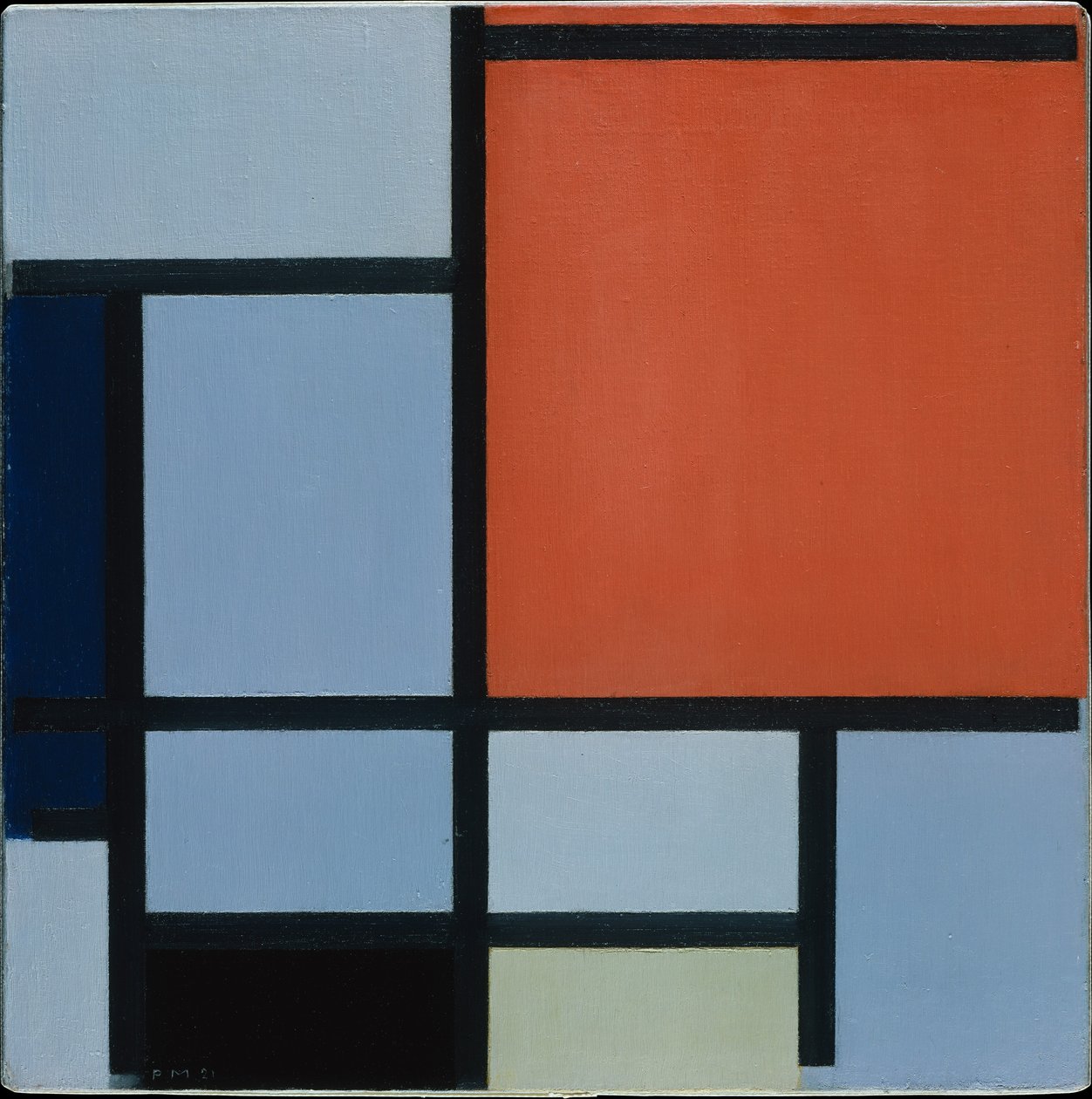 Komposition, 1921 av Piet Mondrian